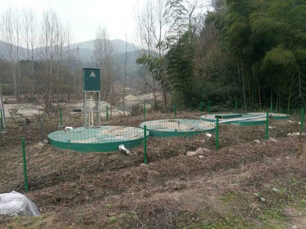 六安農(nóng)村生活污水處理現(xiàn)場
